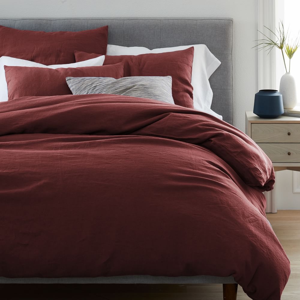 Belgian linen duvet cover west elm sales