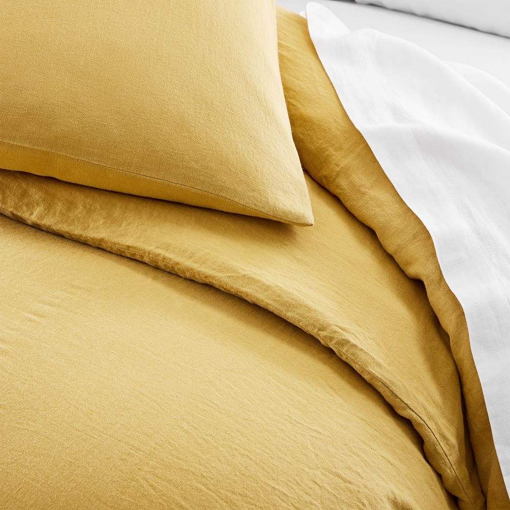 West elm belgian linen duvet top