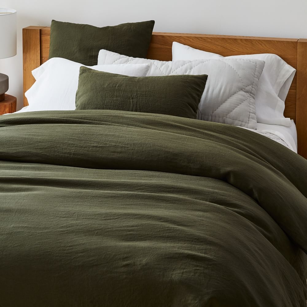 Belgian linen duvet cover west elm sales