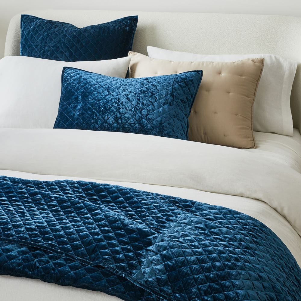 Blue velvet 2025 pillow shams