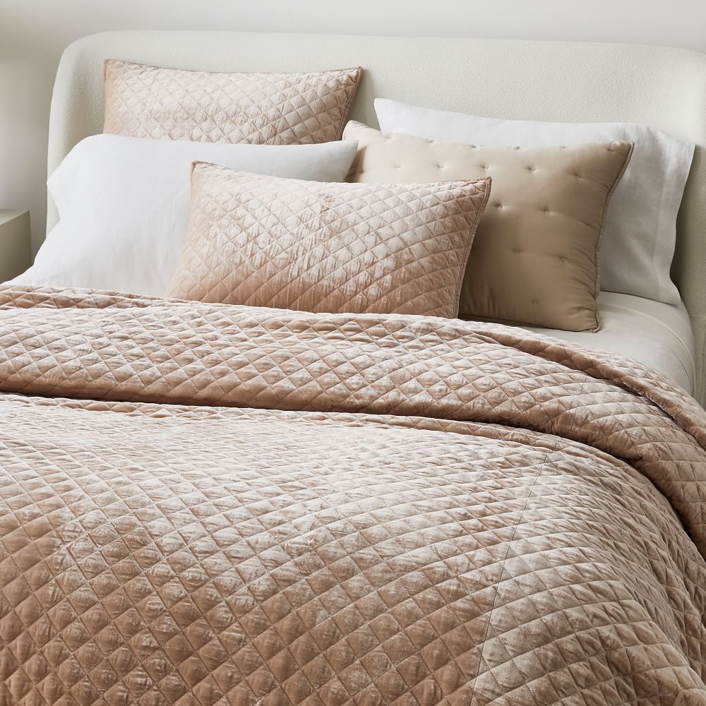 Velvet standard cheap pillow shams