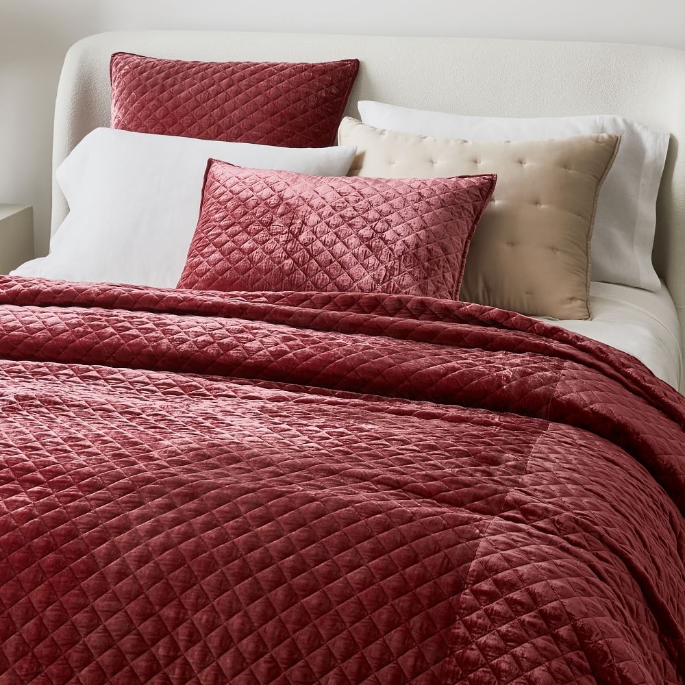 Velvet pillow shop shams standard size