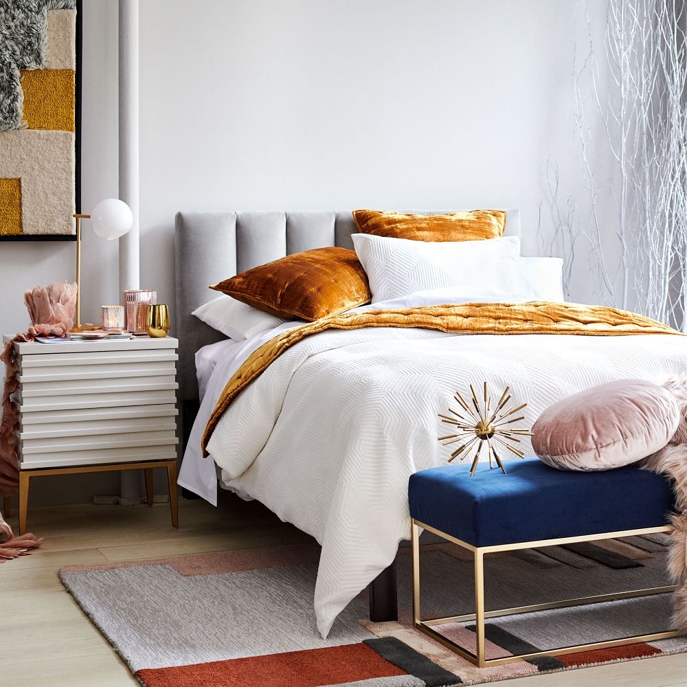 Buy online Lush Velvet Tack Stitch Quilt Shams now West Elm