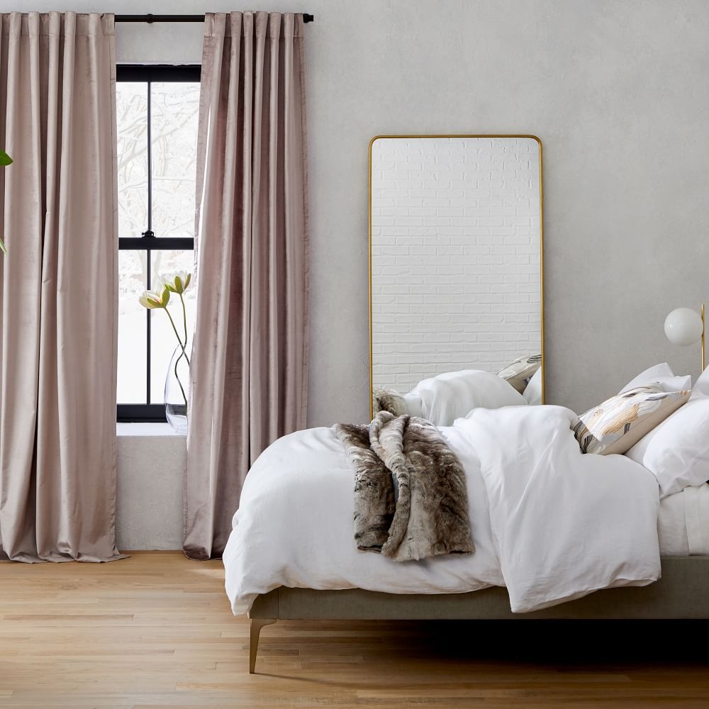 West elm luster velvet duvet clearance