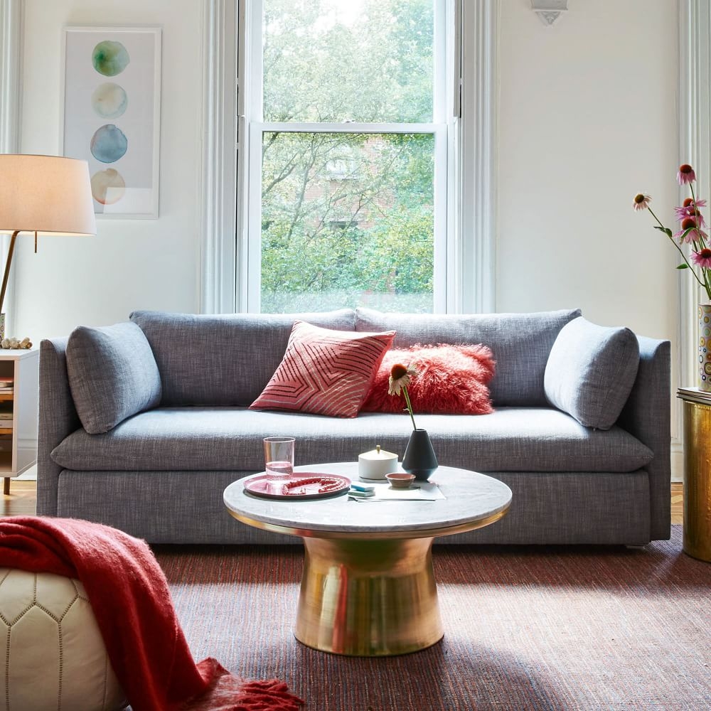 Blue and white coffee table deals