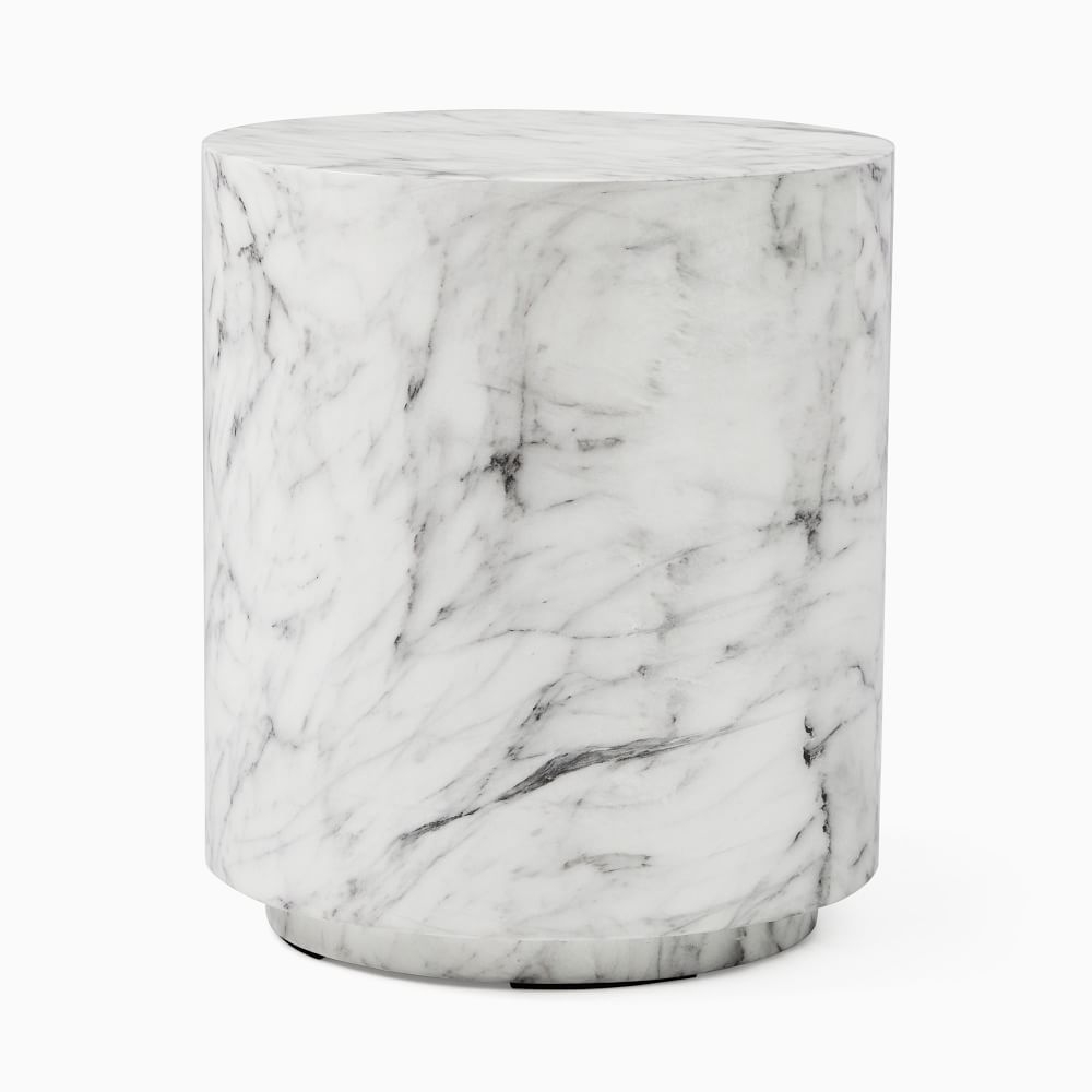 White outdoor sales side table