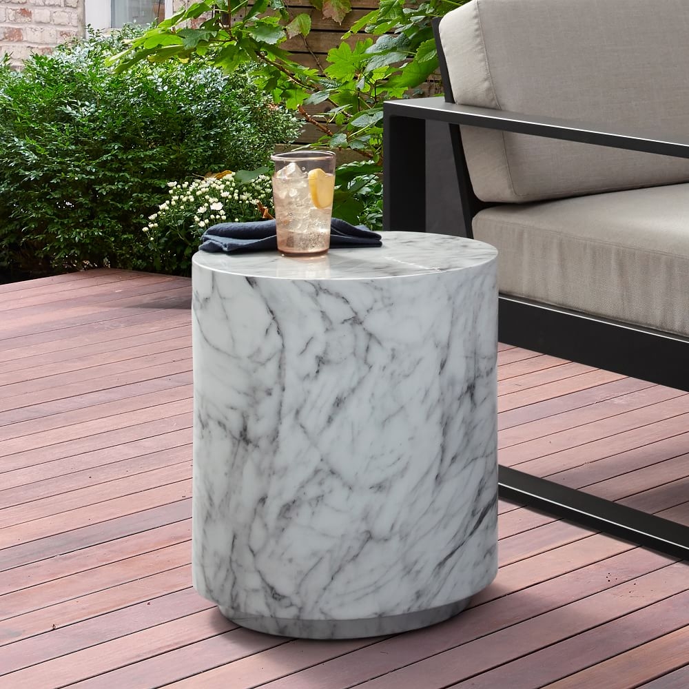 Cylinder on sale coffee table