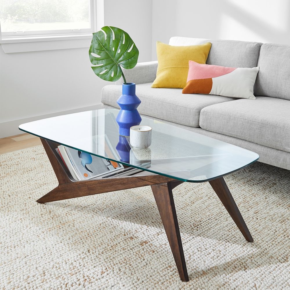 Walnut coffee table shop set