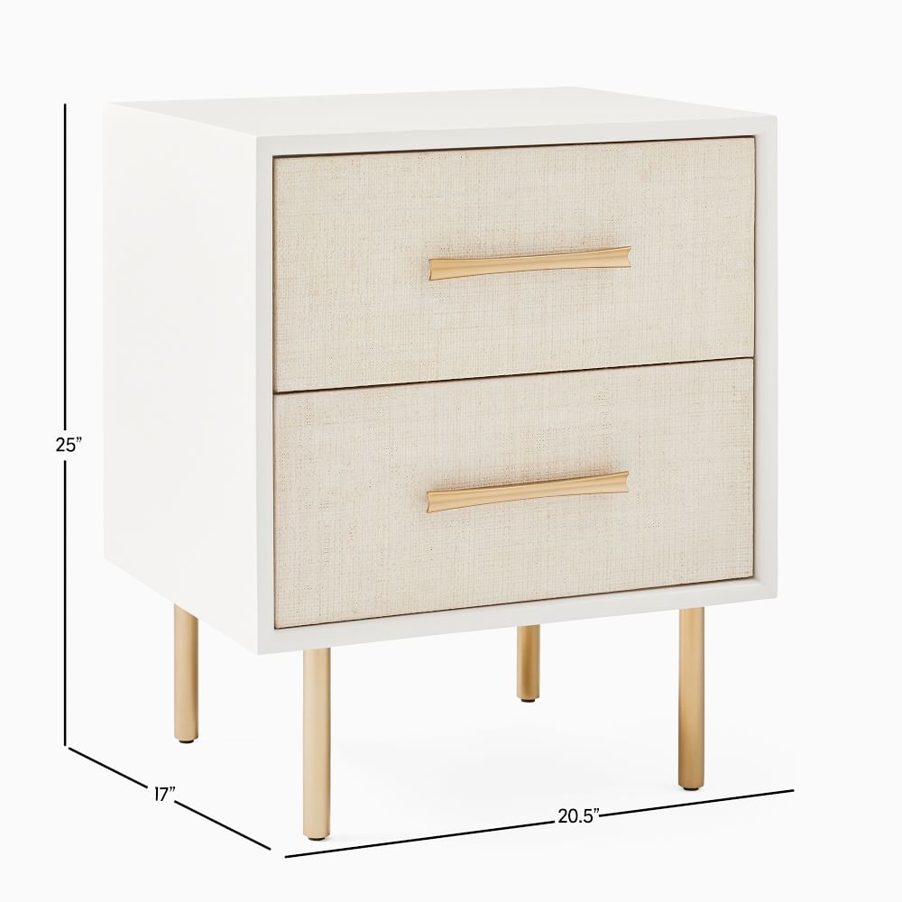 Margot hot sale raffia nightstand