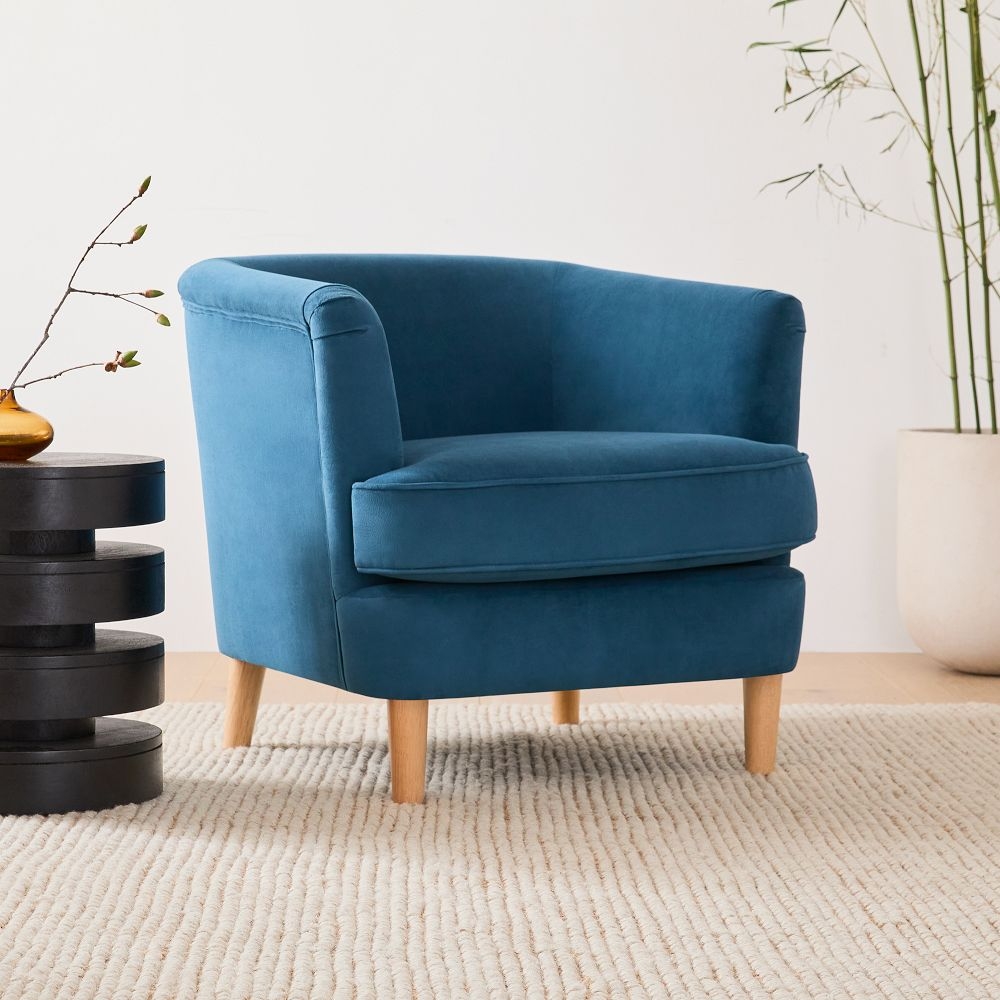 West elm sale teal chair