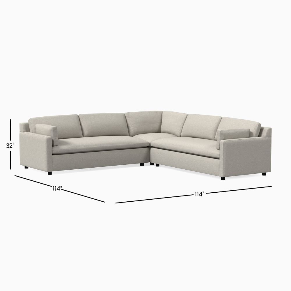 Buy online Marin 3 Piece L Shaped Sectional now West Elm UAE UAE
