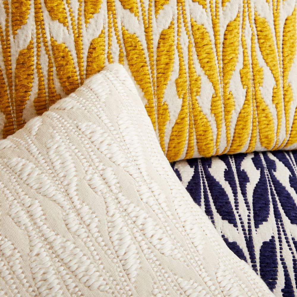 Yellow top lumbar pillows