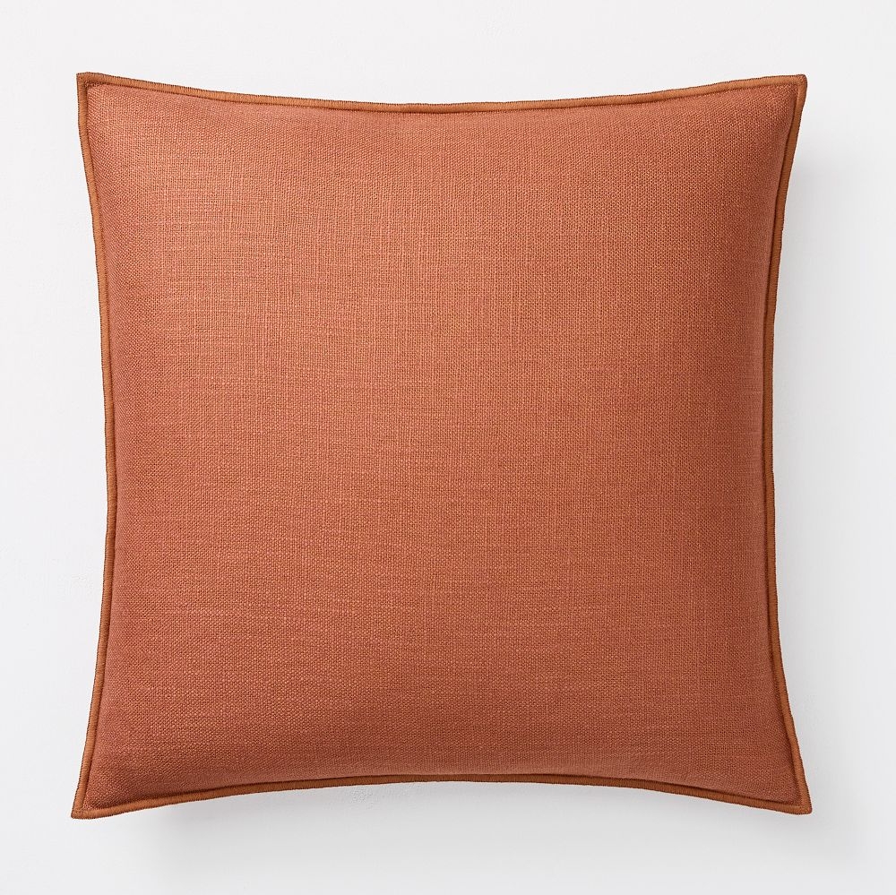 Orange linen pillow 2025