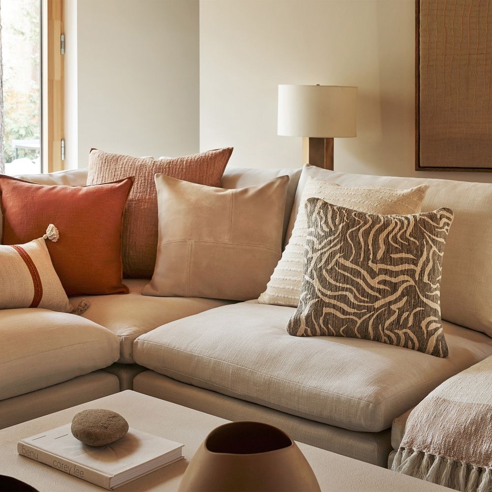 Linen pillows shop for couch