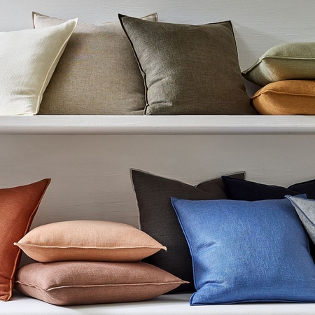 Linen euro sham sales covers