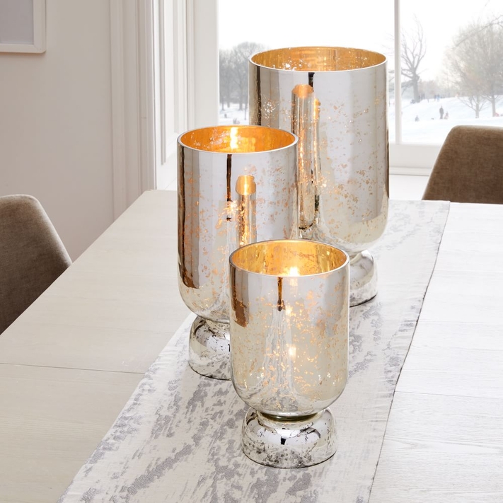 Pedestal hurricane deals candle holder