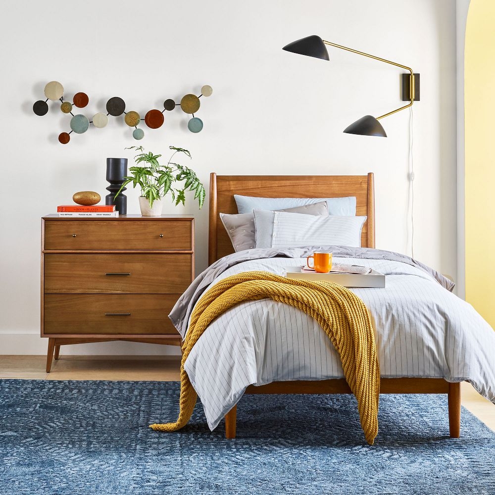 Mid century modern 3 drawer dresser best sale