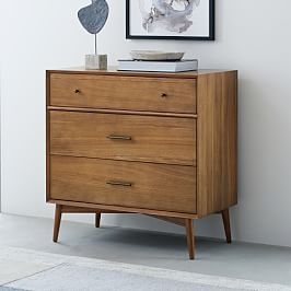 Buy online Mid Century 3 Drawer Dresser Acorn now West Elm UAE UAE