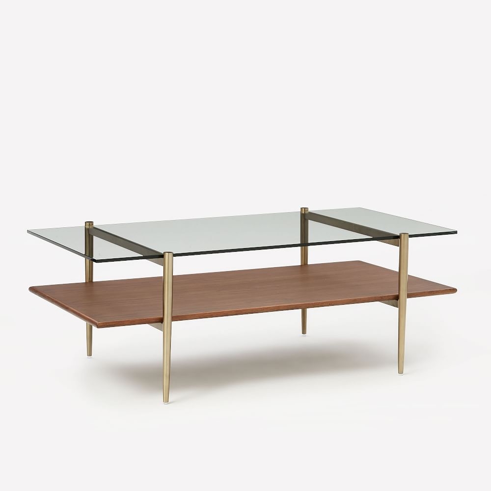 Glass coffee table and hotsell end tables set