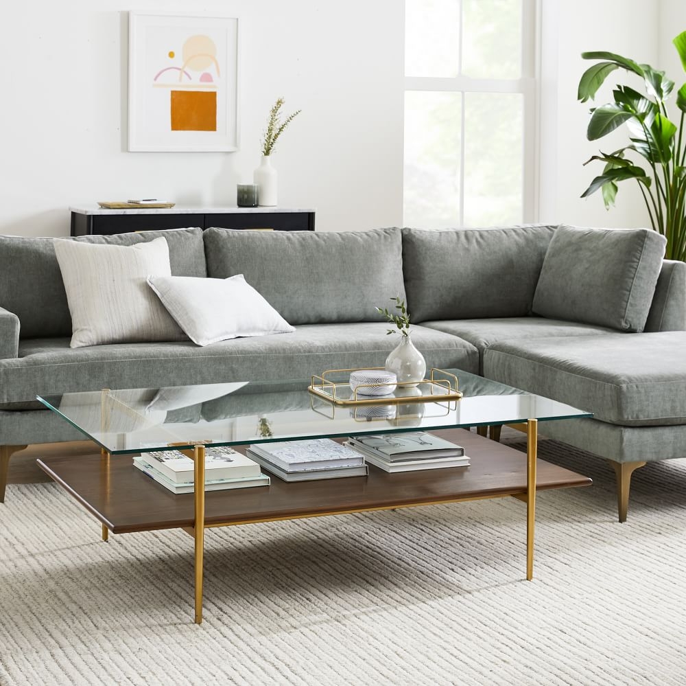 Buy online Mid Century Art Display 117cm Coffee Table 2 Side