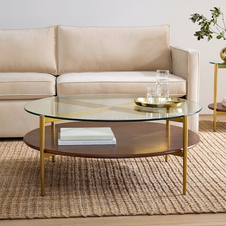 Glass coffee tables for hot sale living room