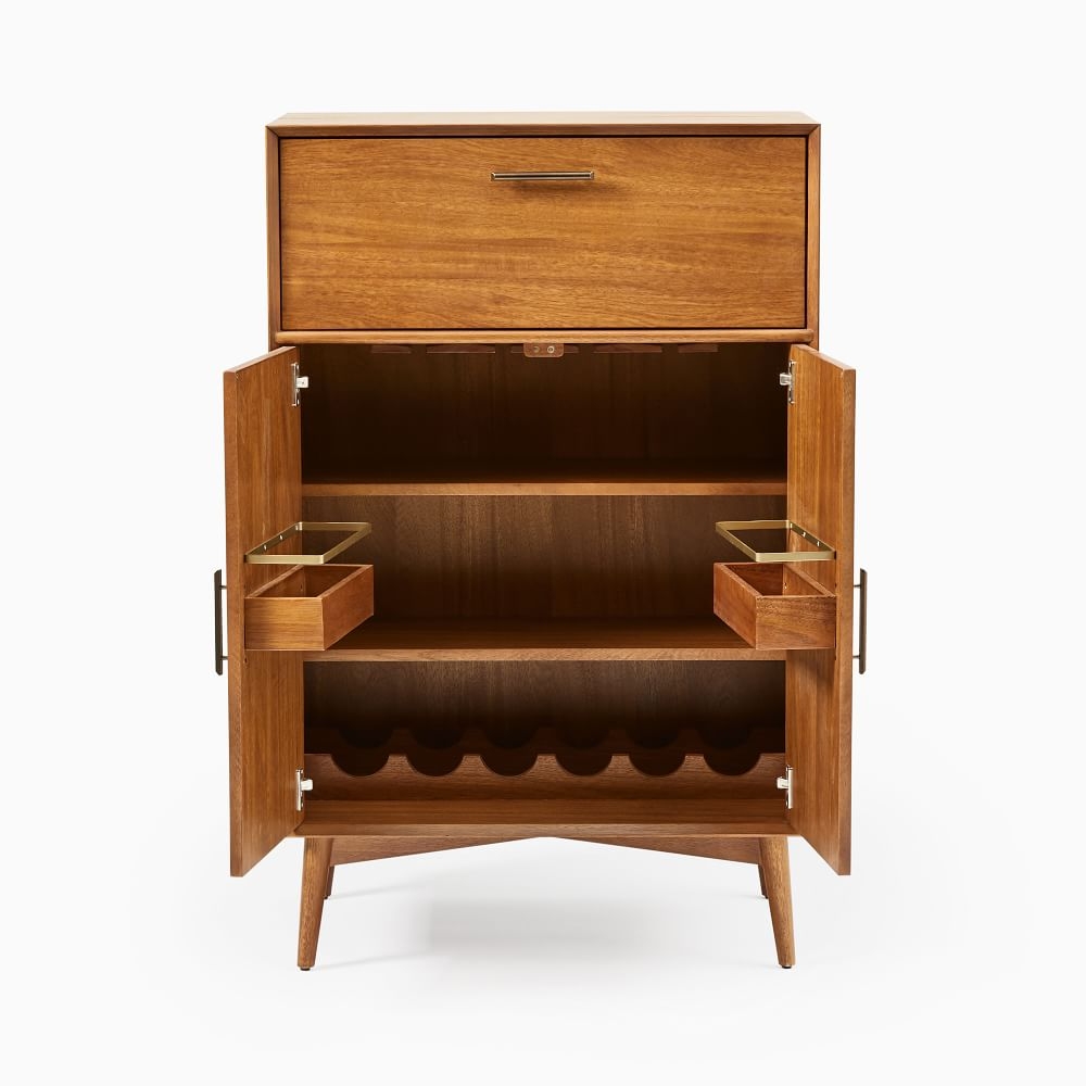 Mid century modern wine outlet cabinet