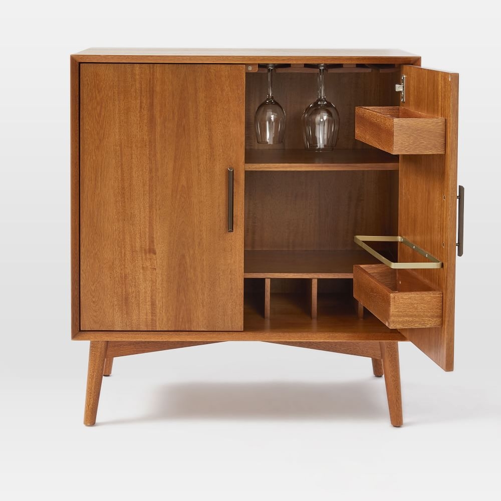 Buy online Mid Century Bar Cabinet Small now West Elm UAE UAE