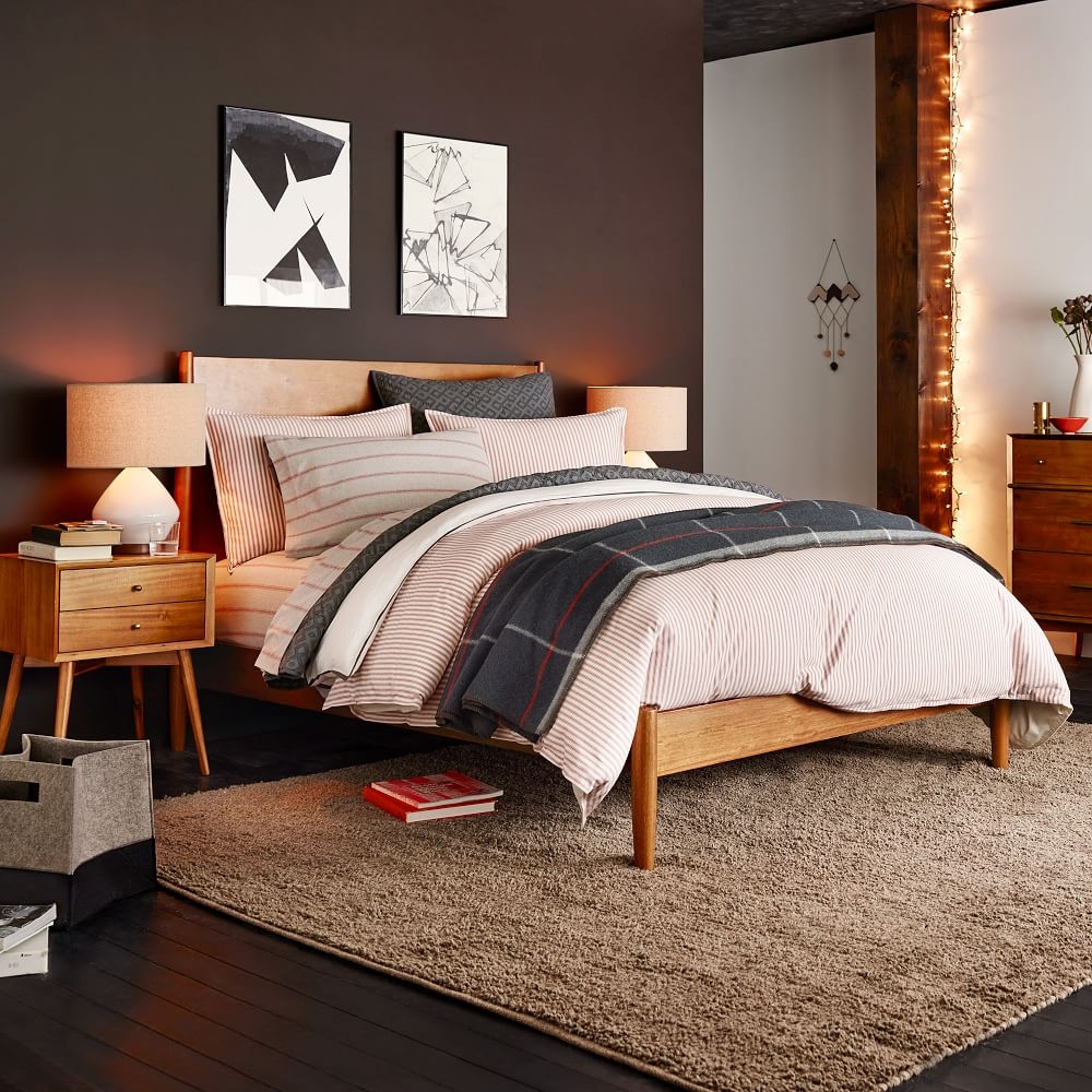 Mid century platform store bed west elm