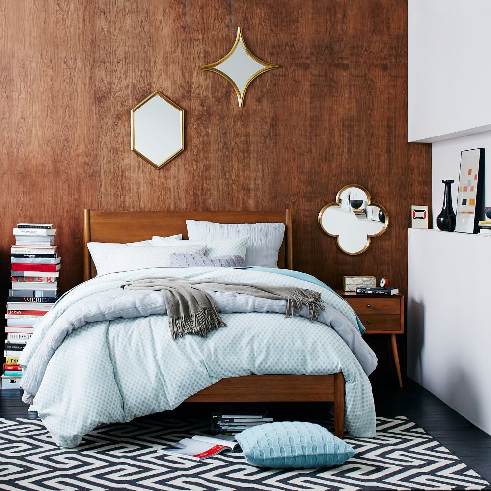 Mid century full deals bed