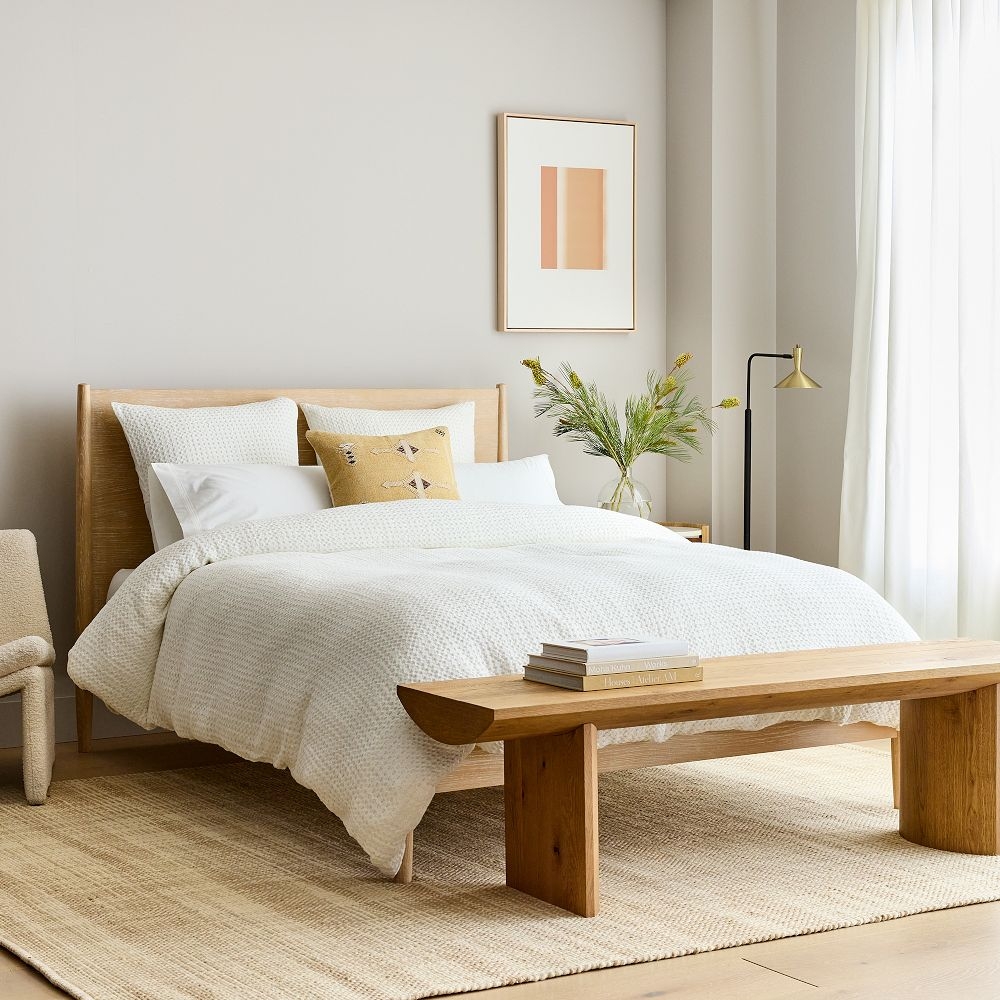 Buy online Mid Century Bed Acorn now West Elm UAE UAE