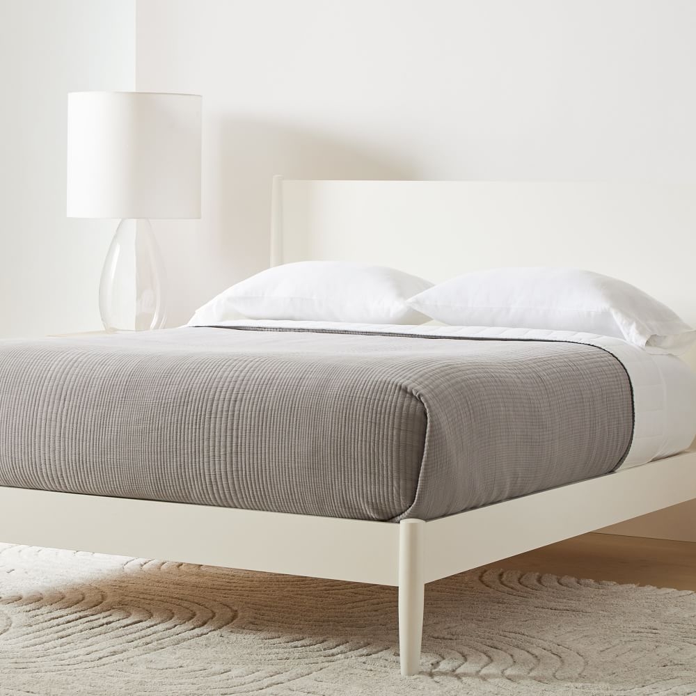 West elm simple bed frame acorn sale