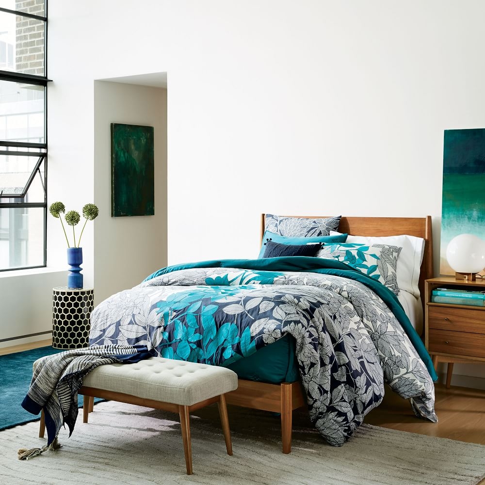 Buy online Mid Century Bed Acorn now West Elm UAE UAE