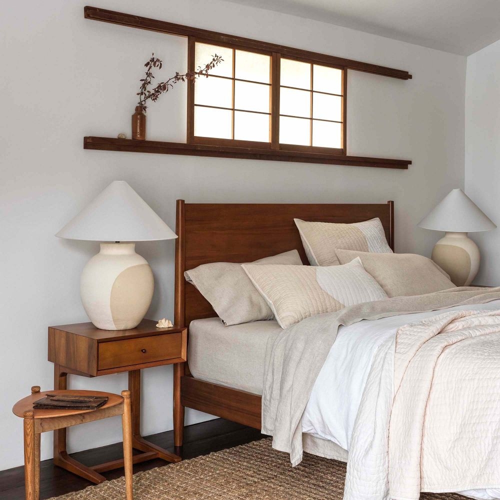 Buy online Mid Century Bed Acorn now West Elm UAE UAE
