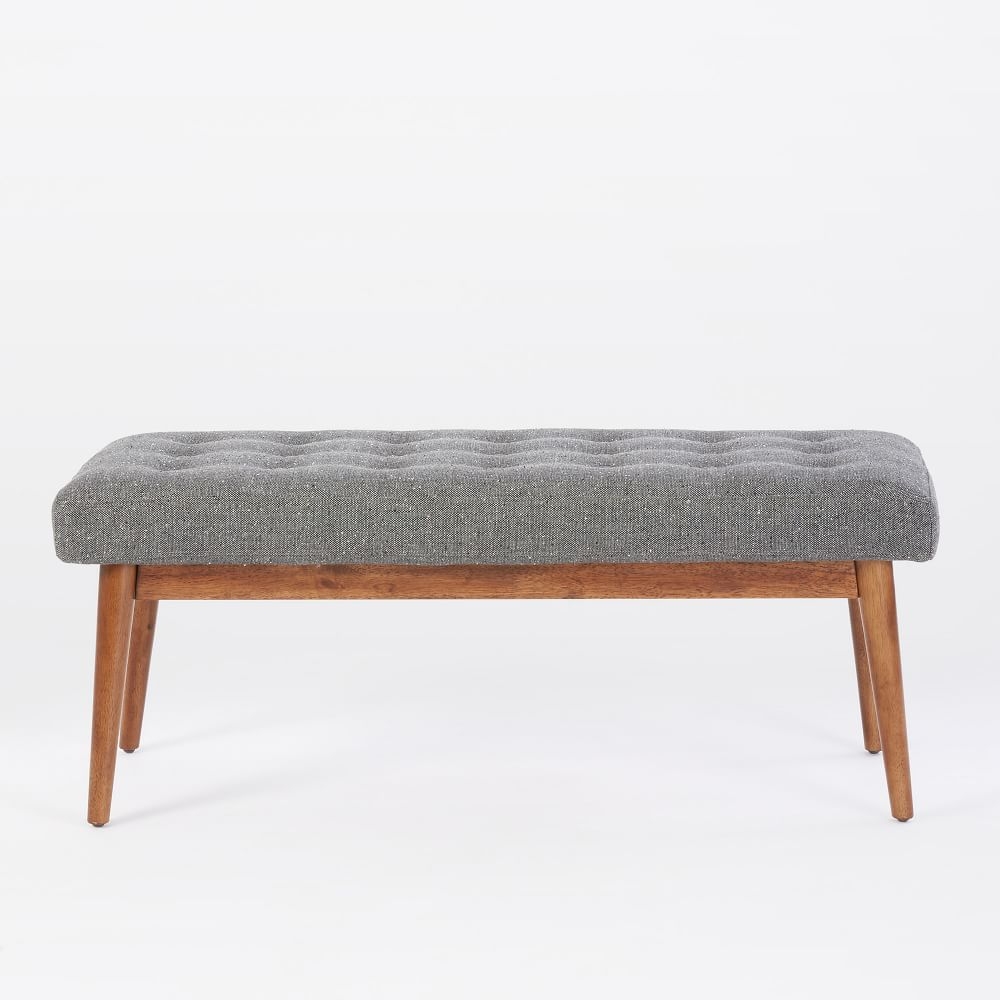 Mid century sales outdoor bench