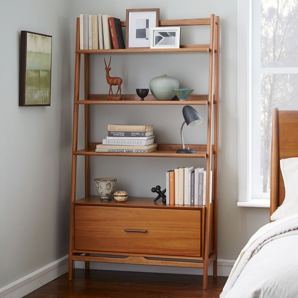 Mid century store shelves