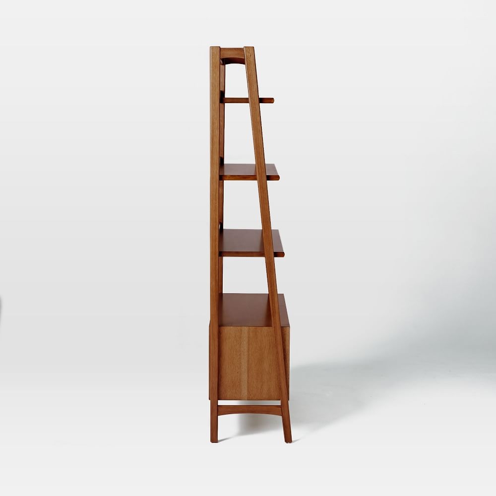 Mid century deals ladder bookcase