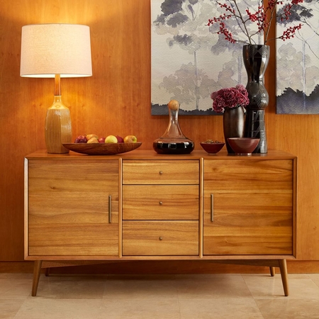 Mid century sale buffet table