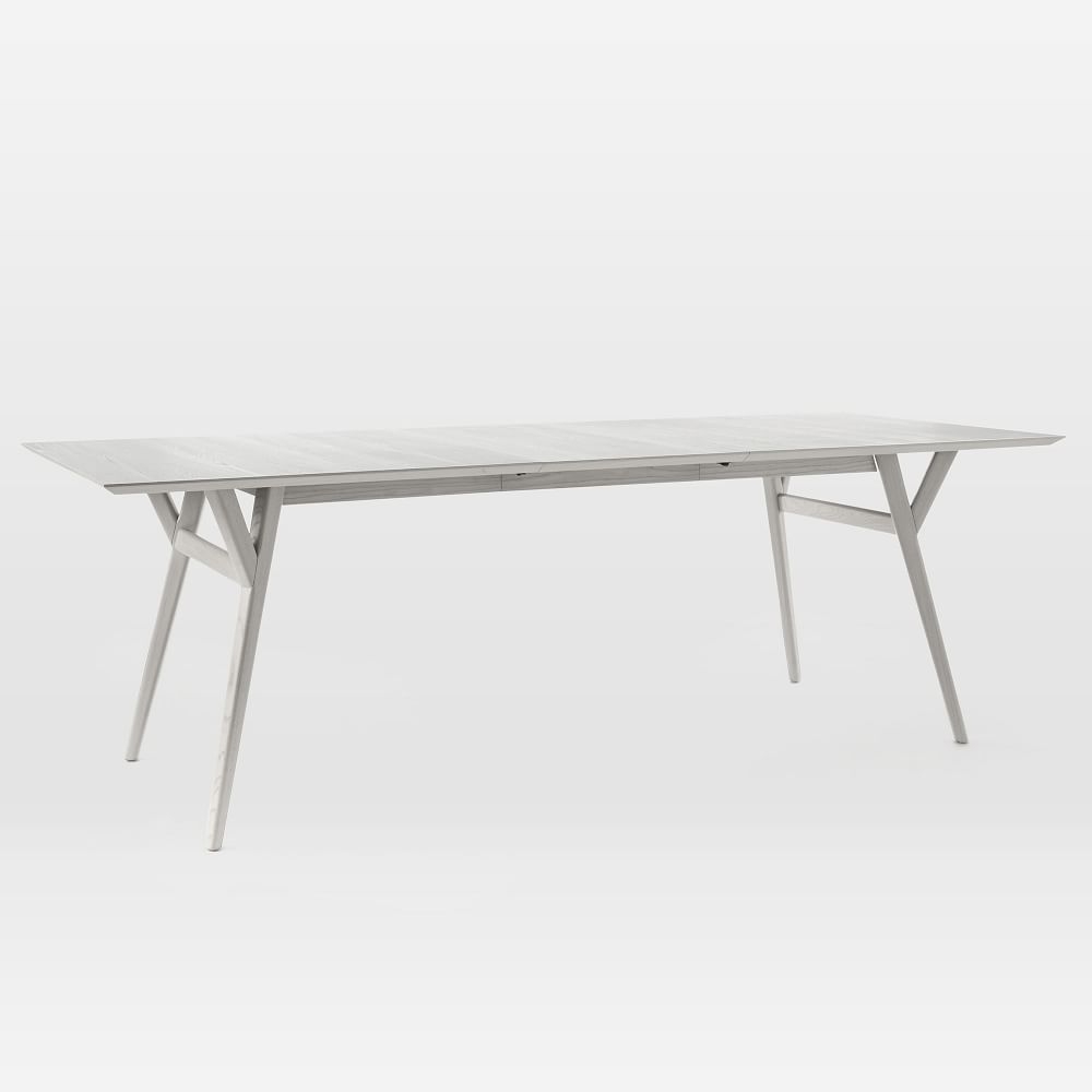 Expandable mid century shop modern dining table
