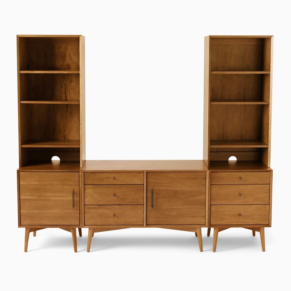 Mid Century Media 5 Piece Set Acorn