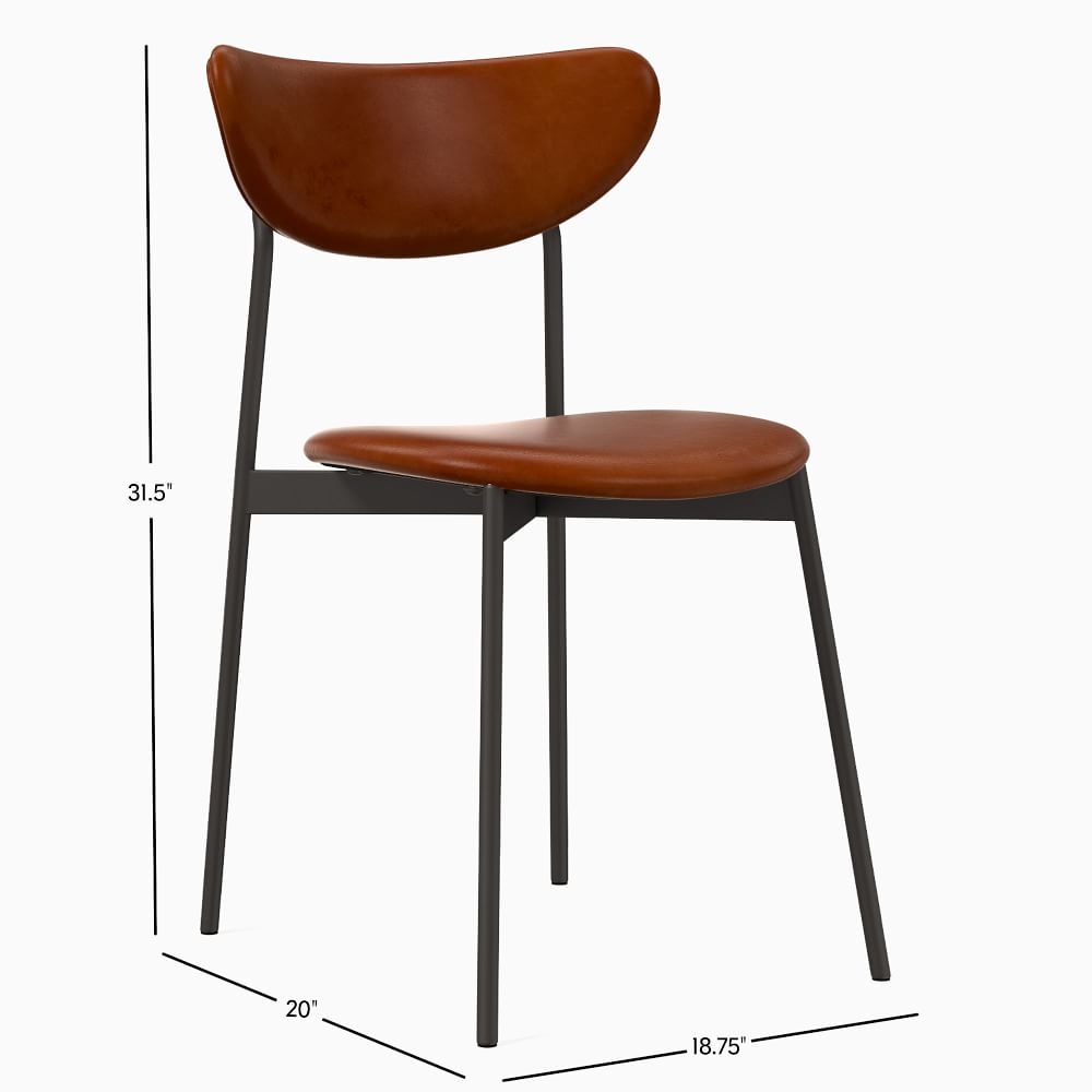 Mid century modern shop leather dining chairs
