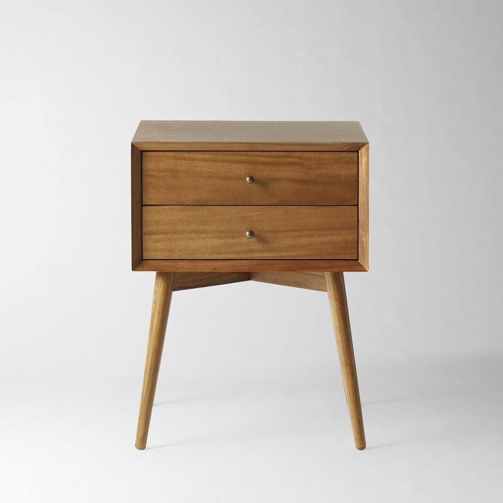 Mid century nightstand acorn sale