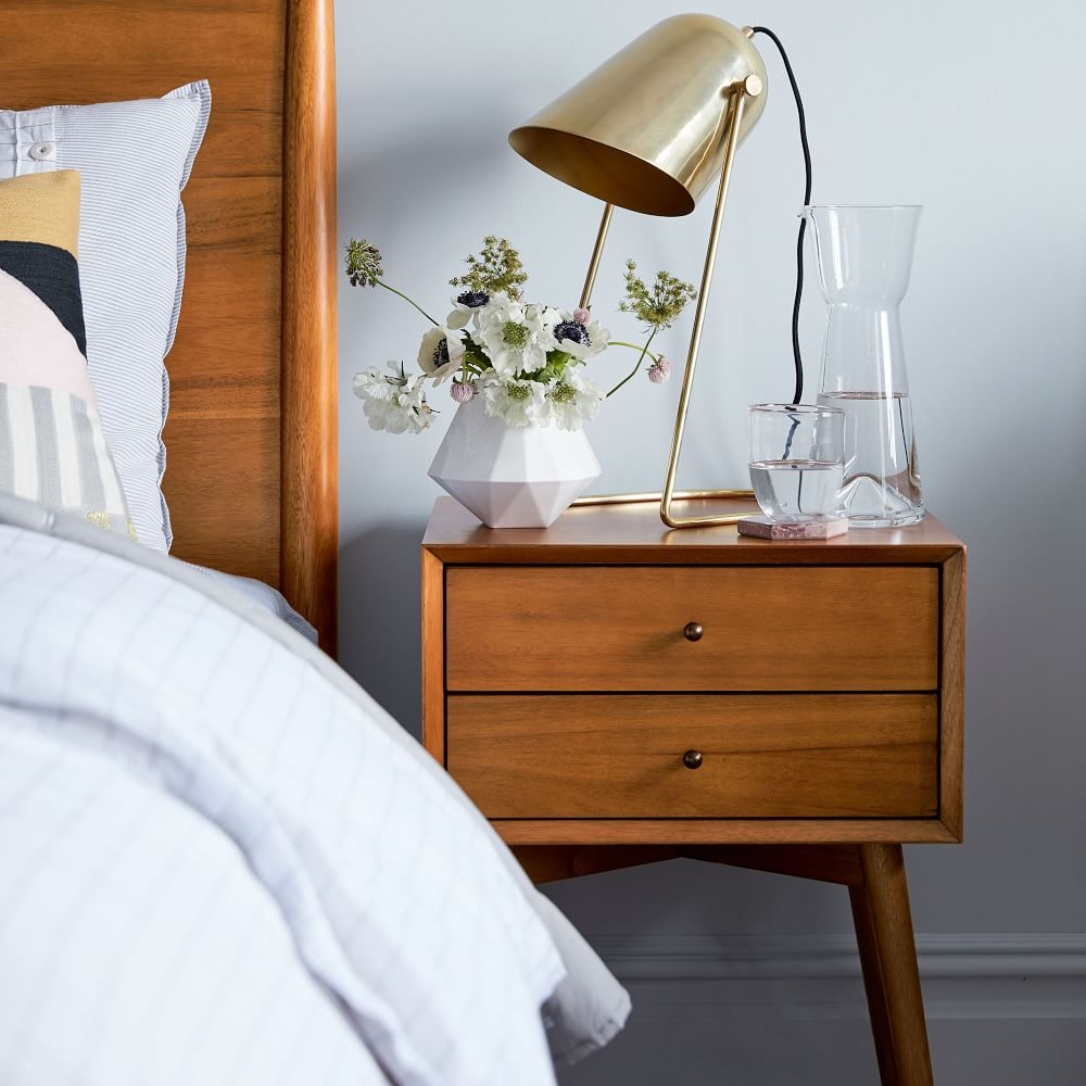 Buy online Mid Century Nightstand Acorn now West Elm UAE UAE