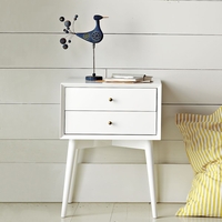 White mid century night on sale stand
