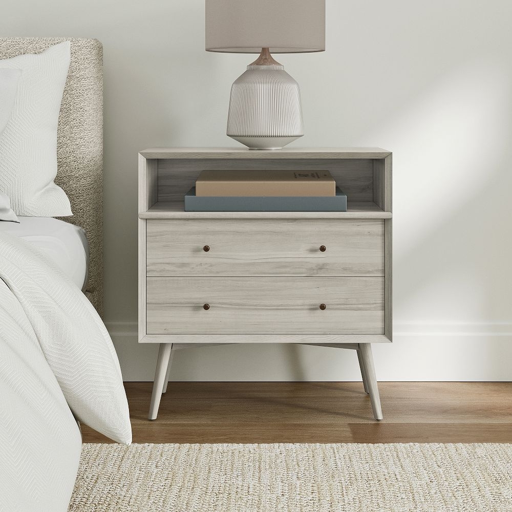 White mid hotsell century night stand