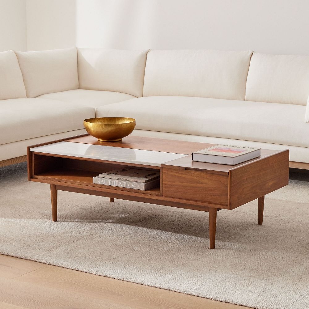 Low table clearance with storage