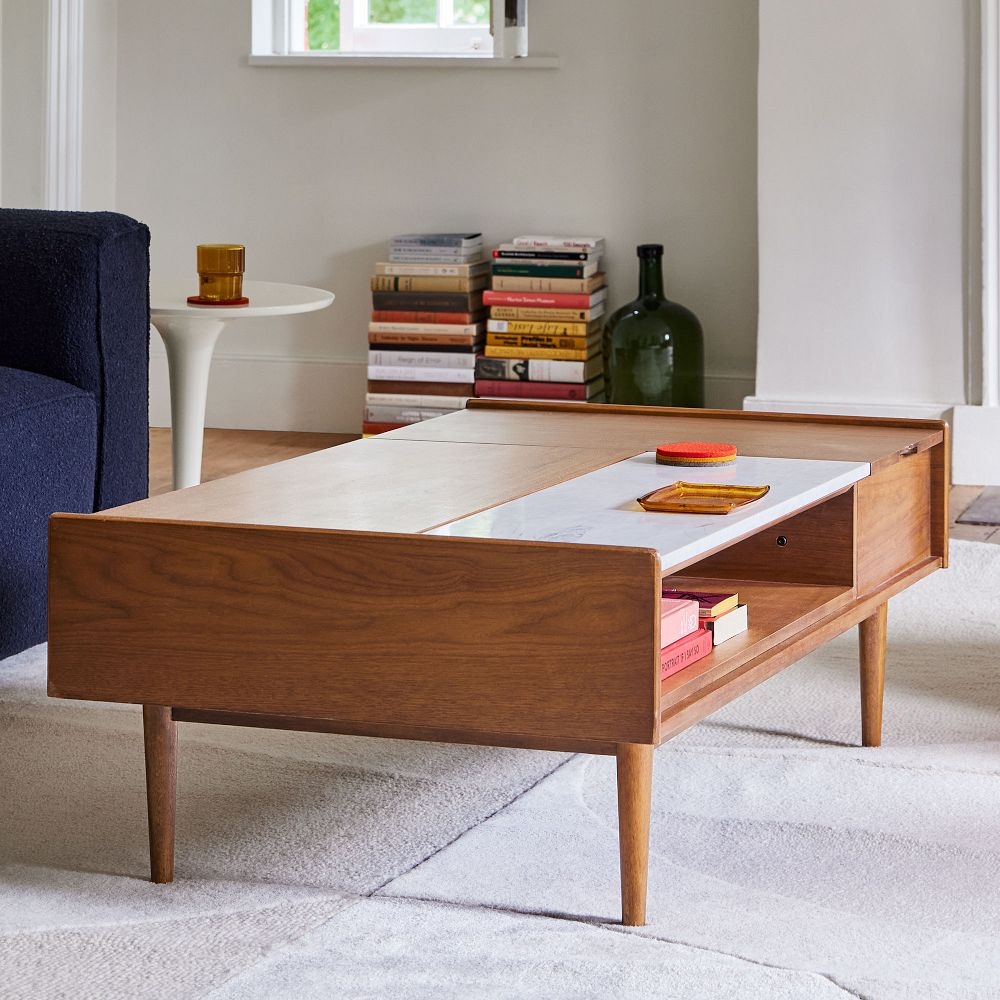 Buy online Mid Century Pop Up Storage Coffee Table now West Elm