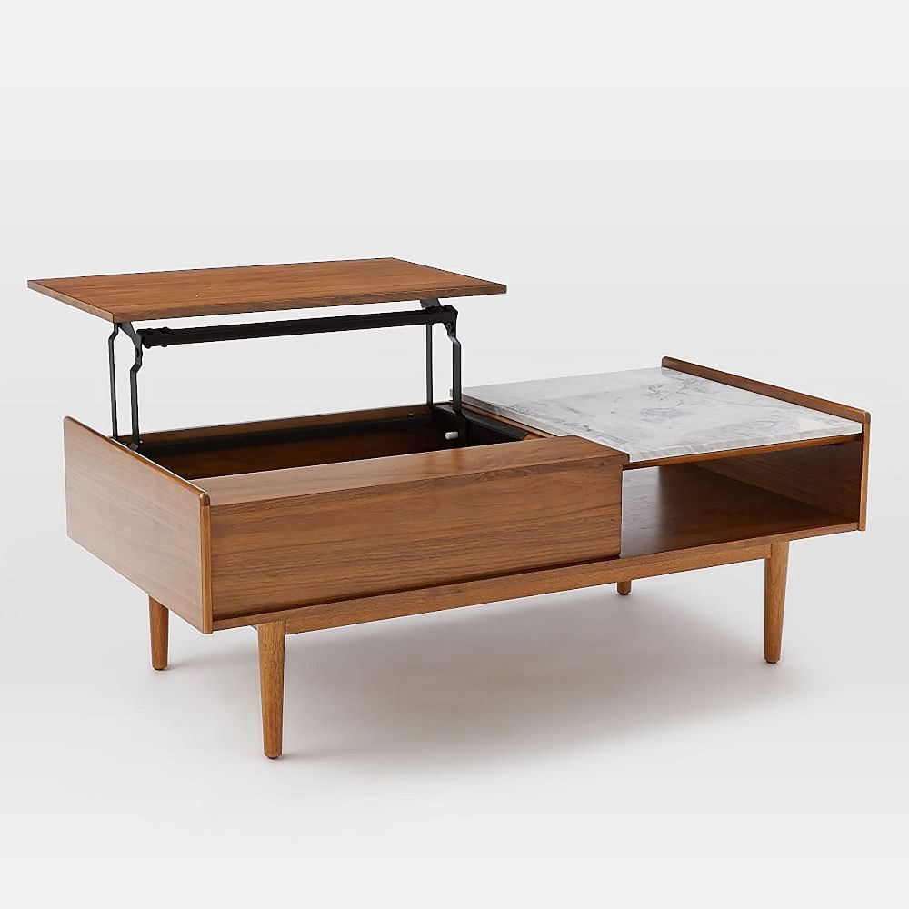 Pop up cheap storage coffee table