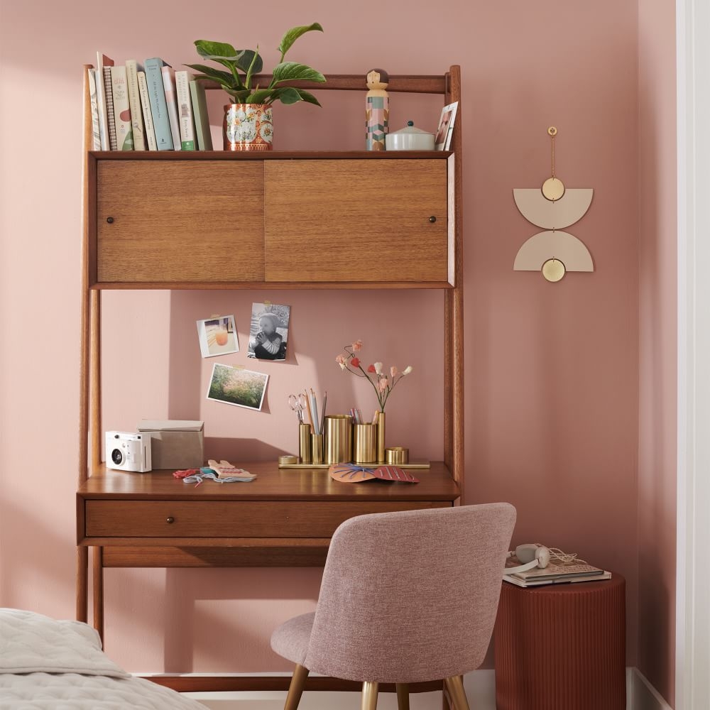 West elm mid new arrivals century wall desk