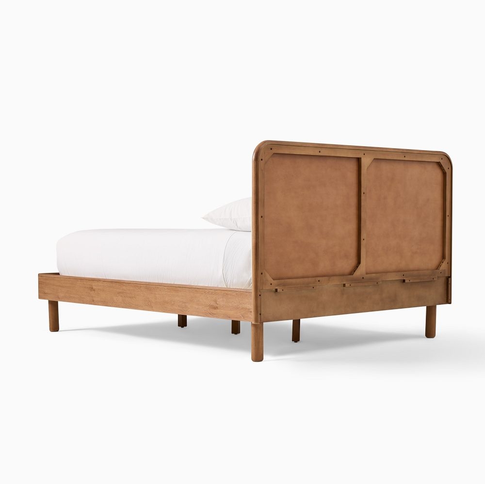 Wood and deals upholstered bed
