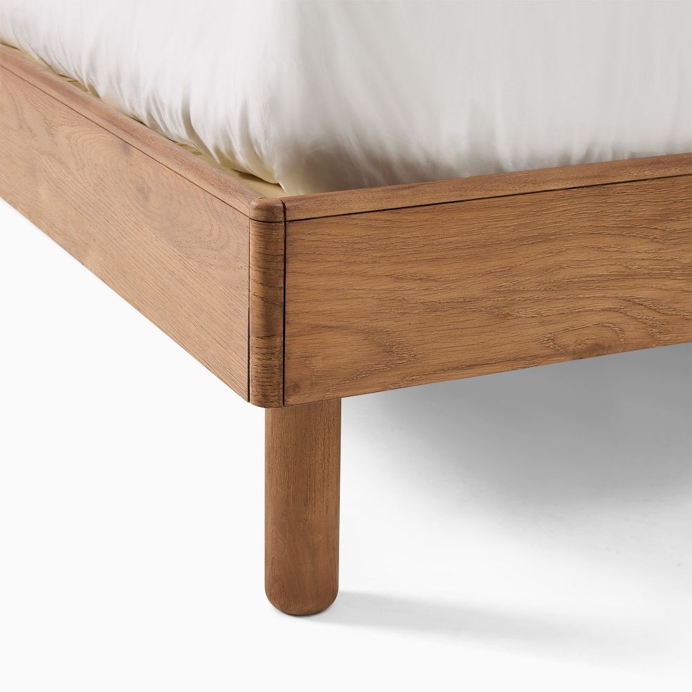 Wood and upholstered bed deals